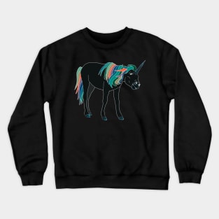 Black Unicorn Crewneck Sweatshirt